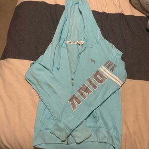 Blue PINK full zip